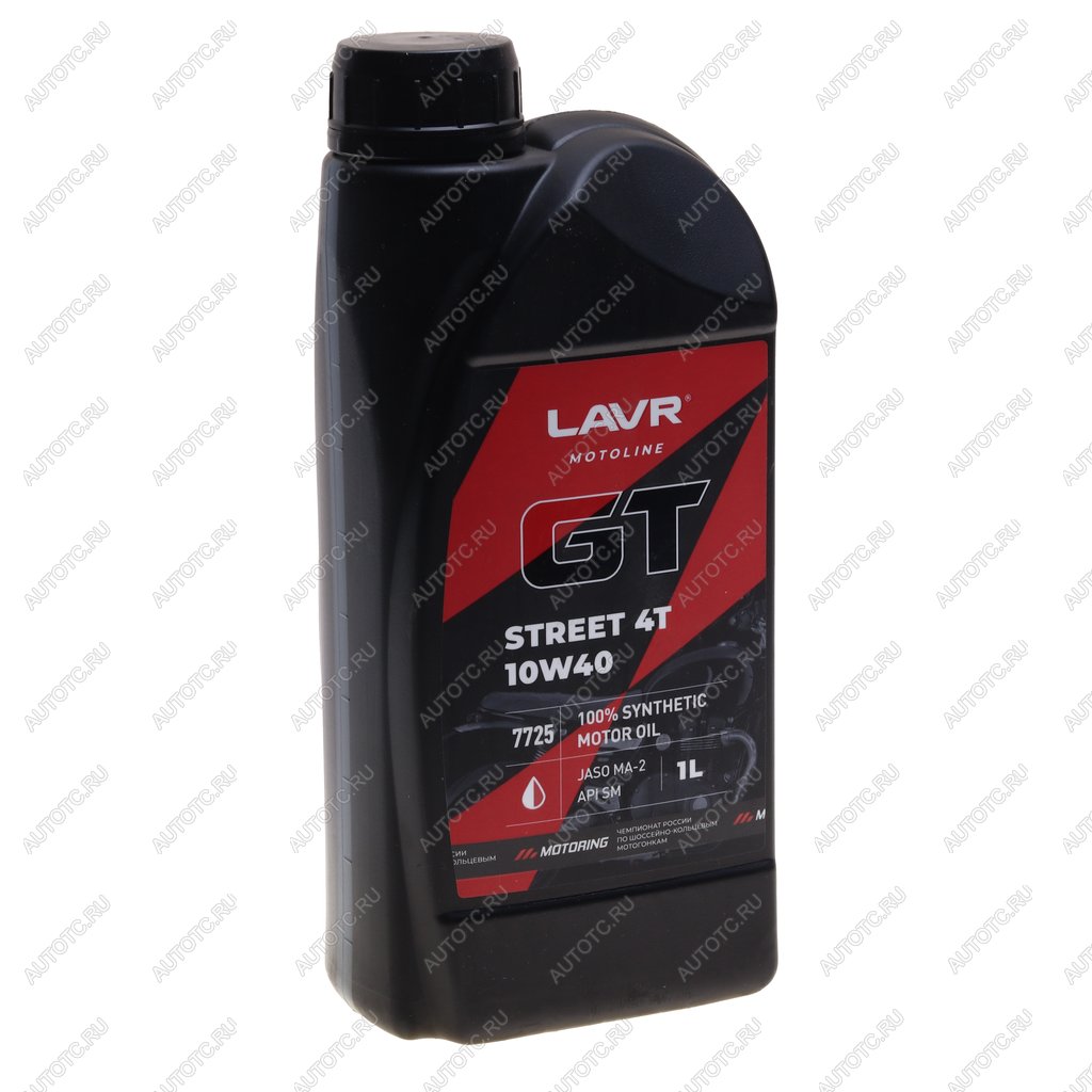 1 199 р. Масло моторное для 4-х тактных двигателей GT STREET 4T MA-2 10W40 синт.1л MOTO LAVR LAVR ln7725  с доставкой в г. Керчь