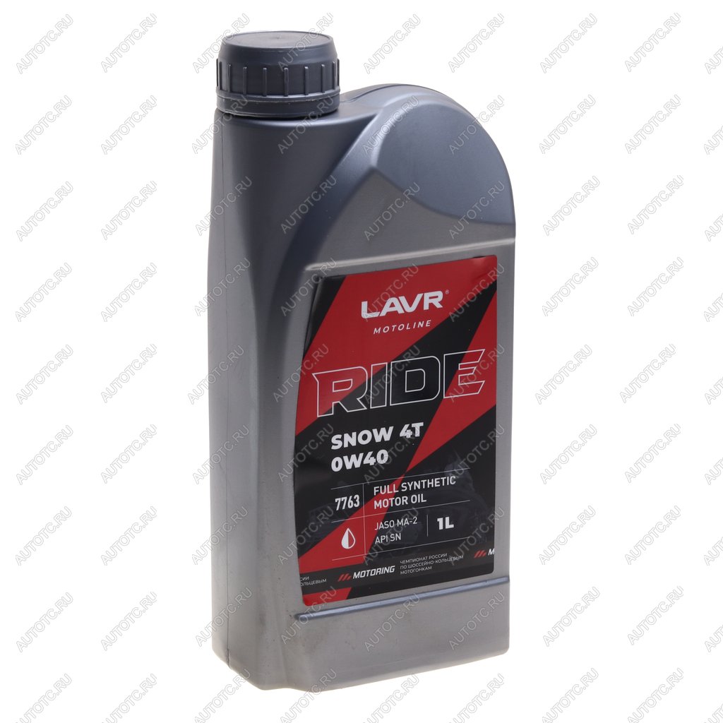 1 499 р. Масло моторное для 4-х тактных двигателей RIDE SNOW 4T MA-2 0W40 синт.1л MOTO LAVR LAVR ln7763  с доставкой в г. Керчь