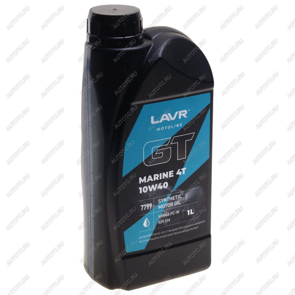 1 059 р. Масло моторное для 4-х тактных двигателей GT MARINE 4T FC-W 10W40 синт.1л MOTO LAVR LAVR ln7799  с доставкой в г. Керчь