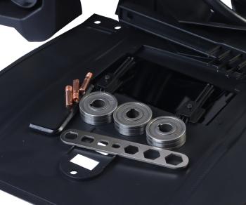 30 699 р. Аппарат сварочный 5.9кВт 50-200А d=1.6-40.6-1мм инвертор полуавтомат (с горелкой) ELITECH ELITECH wm 200 syn  с доставкой в г. Керчь. Увеличить фотографию 6
