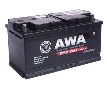 10 599 р. Аккумулятор AWA 90Ач обратная полярность AWA 6ст90(0)  с доставкой в г. Керчь. Увеличить фотографию 1