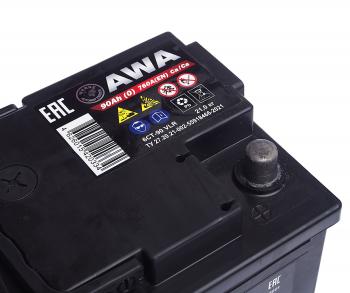10 599 р. Аккумулятор AWA 90Ач обратная полярность AWA 6ст90(0)  с доставкой в г. Керчь. Увеличить фотографию 2