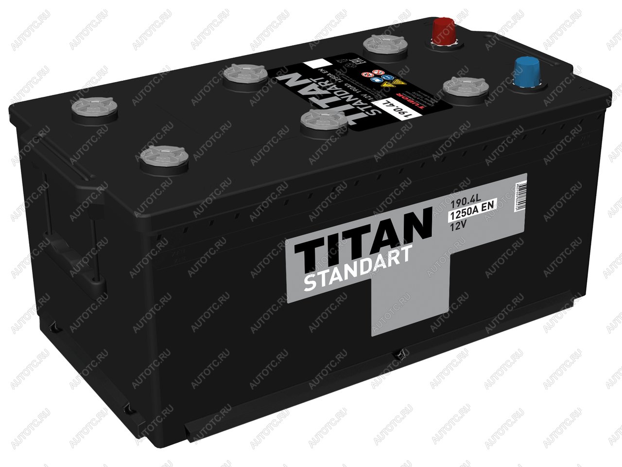 22 349 р. Аккумулятор ТИТАН Standart 190Ач ТИТАН 6ст190(4)  с доставкой в г. Керчь