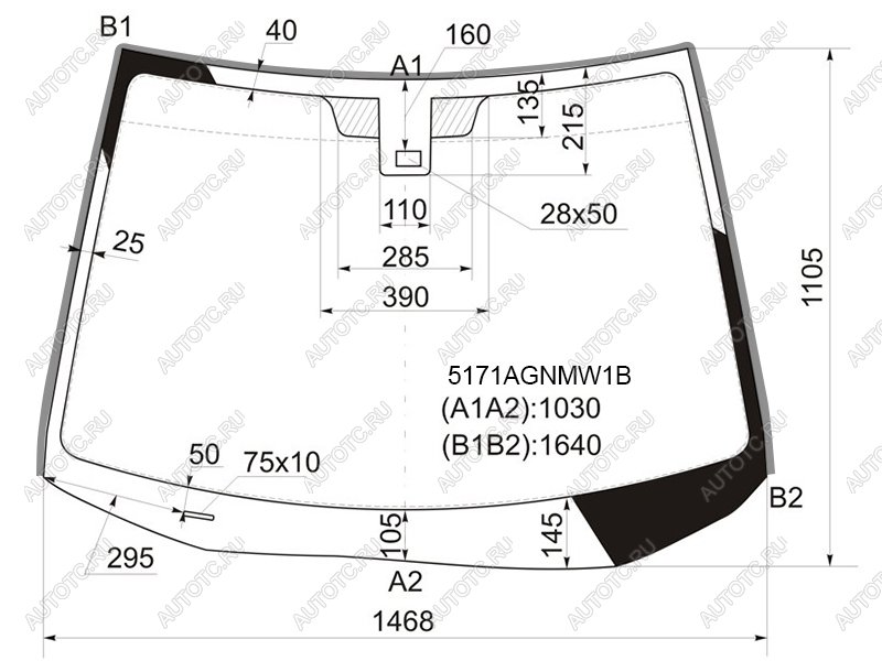 10 449 р. Стекло лобовое (Датчик дождя Молдинг) Mazda CX-7 06-12 FUYAO 5171AGNMW1B  с доставкой в г. Керчь