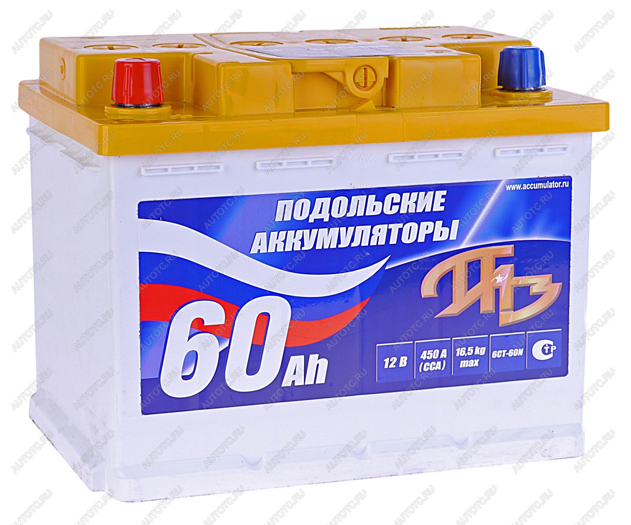 4 999 р. Аккумулятор ПОДОЛЬСК 60Ач ПОДОЛЬСК 6ст60(1)  с доставкой в г. Керчь
