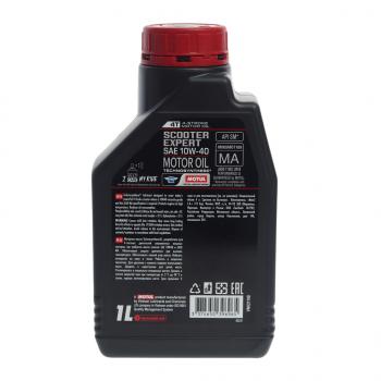 1 189 р. Масло моторное для 4-х тактных двигателей SCOOTER EXPERT 4T 10W40 псинт.1л MOTUL MOTUL 112752  с доставкой в г. Керчь. Увеличить фотографию 2