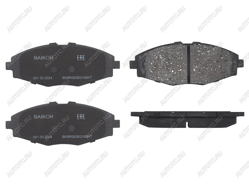 1 039 р. Колодки тормозные перед (диски 236mm) BAIKOR Daewoo Nexia рестайлинг (2008-2015)  с доставкой в г. Керчь