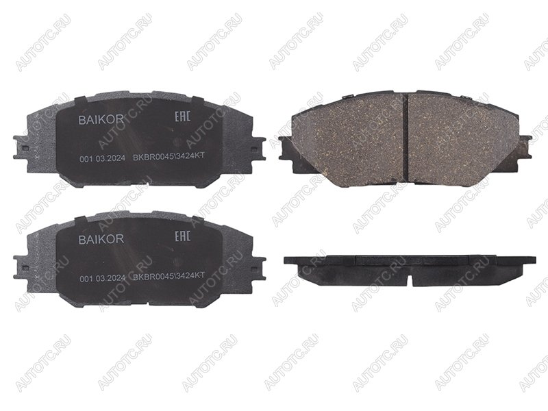 1 259 р. Колодки тормозные передние BAIKOR Toyota RAV4 XA40 5 дв. рестайлинг (2015-2019)  с доставкой в г. Керчь