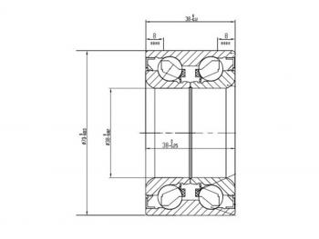 2 879 р. Подшипник передней ступицы наружный TOYOTA RUSHCAMITERIOSPYZAR (без ABS) KOYO DAC3870W-7CS66  с доставкой в г. Керчь. Увеличить фотографию 1
