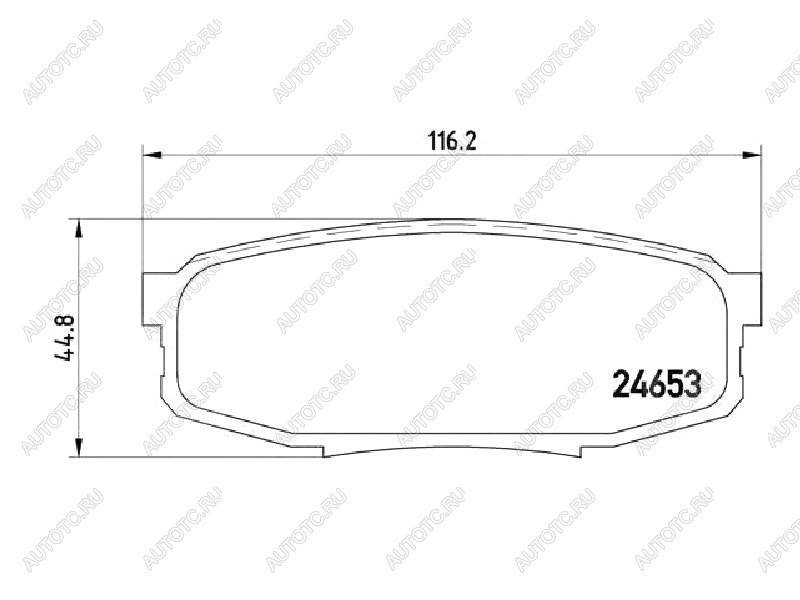 3 499 р. Колодки тормозные задние BAIKOR  Lexus LX570  J200 (2007-2022), Toyota Land Cruiser  200 (2007-2021), Toyota Sequoia ( XK80) (2007-2025), Toyota Tundra  XK50 (2007-2025)  с доставкой в г. Керчь