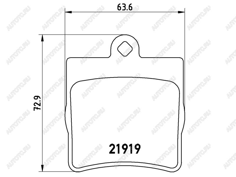 3 379 р. Колодки тормозные задние BAIKOR  Mercedes-Benz C-Class  W203 (2000-2008) дорестайлинг седан, рестайлинг седан  с доставкой в г. Керчь