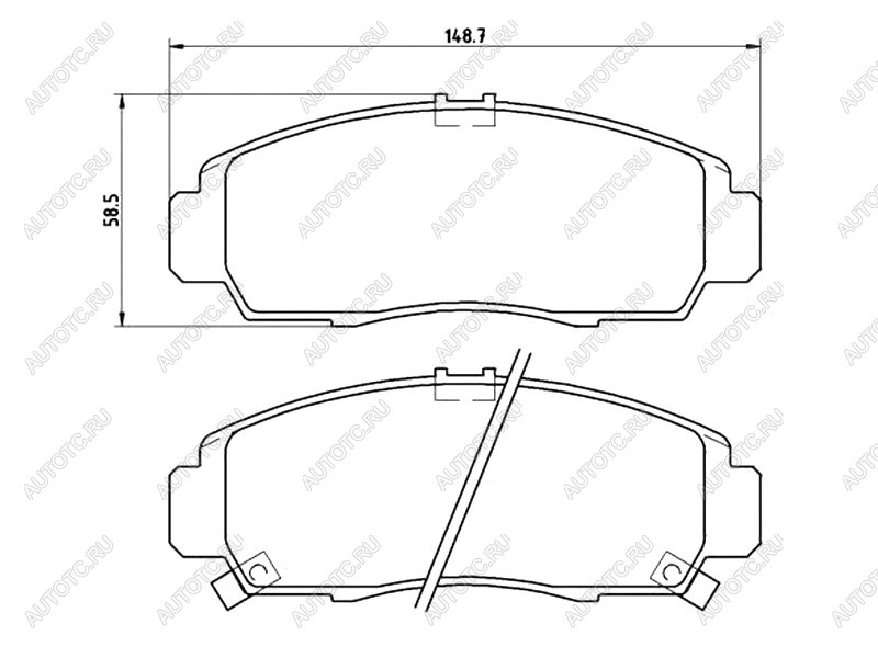 3 399 р. Колодки тормозные перед BREMBO  Honda Accord  8 CU (2008-2013) седан дорестайлинг, седан рестайлинг  с доставкой в г. Керчь