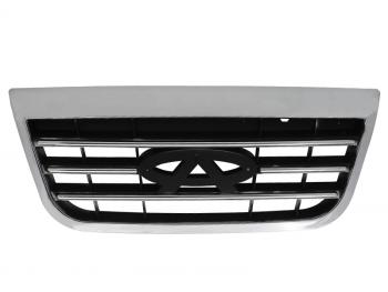 Решетка радиатора SAT Chery Tiggo T11 (2005-2013) дорестайлинг (хром)