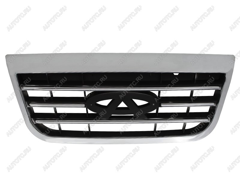 3 079 р. Решетка радиатора SAT  Chery Tiggo T11 (2005-2013) дорестайлинг (хром)  с доставкой в г. Керчь