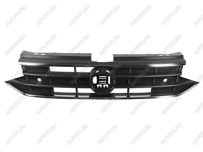 12 949 р. Решетка радиатора SAT  Volkswagen Tiguan  Mk2 (2020-2022) рестайлинг (молдинг хром)  с доставкой в г. Керчь