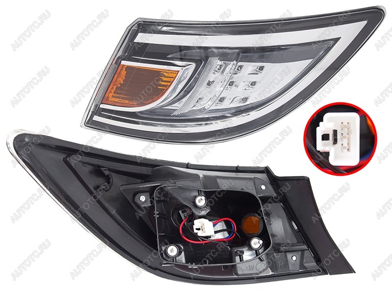 5 599 р. Фонарь задний правый (внешний, LED) SAT Mazda 6 GH рестайлинг лифтбэк (2010-2012)  с доставкой в г. Керчь