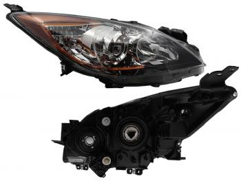 Фара правая (с электрокорректором, Евросвет) SAT Mazda 3/Axela  BL (2009-2011) дорестайлинг седан, дорестайлинг, хэтчбэк 5 дв.