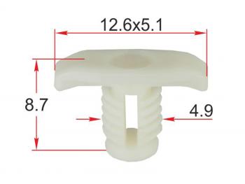 Клипса уплотнителя двери VAG (1 шт.) SAT ST-M12559