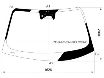 16 399 р. Стекло лобовое (Камера Датчик дождя) Zeekr 001 21- XYG ZEKR-001-22-L-SZ LFW/R/X  с доставкой в г. Керчь. Увеличить фотографию 1