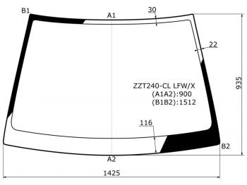 5 199 р. Стекло лобовое Toyota Allion (T240) 01-07  Premio 01-07 XYG ZZT240-CL LFW/X  с доставкой в г. Керчь. Увеличить фотографию 1
