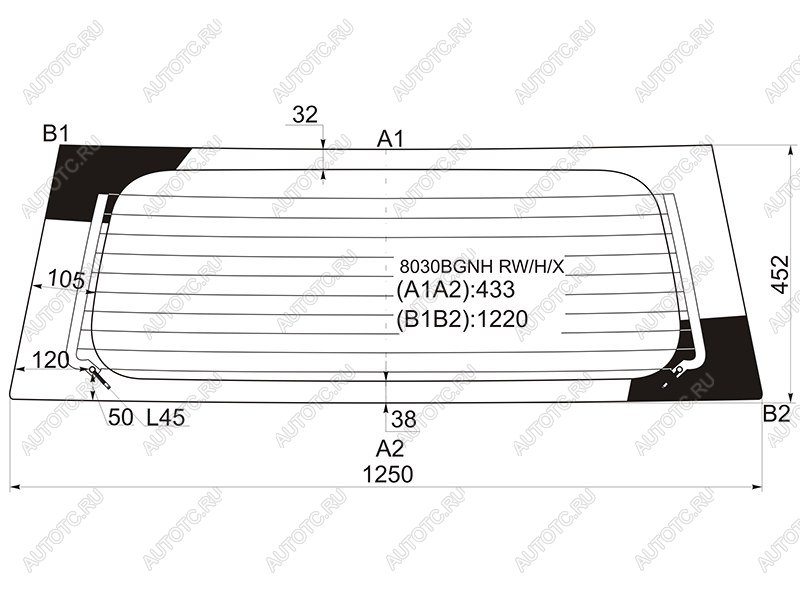 6 599 р. Стекло заднее (Цвет зеленый Обогрев) Chevrolet Cruze 01-08  Subaru Justy 03-07  Suzuki Ignis 04-0 XYG 8030BGNH RW/H/X  с доставкой в г. Керчь