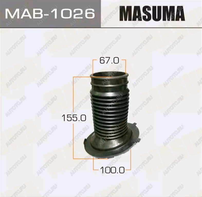 759 р. Пыльник амортизатора TOYOTA Camry (92-96) переднего (1шт.) MASUMA MASUMA mab-1026  с доставкой в г. Керчь