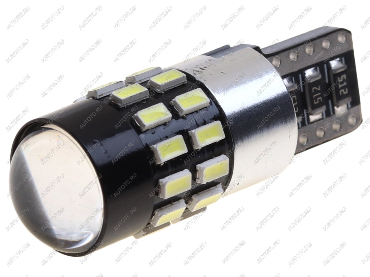 220 р. Лампа светодиодная 12V W5W T10 W2.1x9.5d с блокиратором ошибок CANbus LED 30 SMD 3014 White MISTAR MISTAR mis-019053  с доставкой в г. Керчь