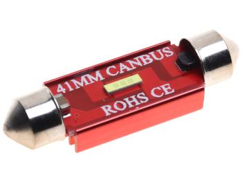 198 р. Лампа светодиодная 1224V C5W SV8.5-8 41мм с блокиратором ошибок CANbus LED 1 SMD 1860 White MISTAR MISTAR mis-170541  с доставкой в г. Керчь. Увеличить фотографию 1