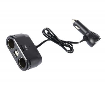 679 р. Разветвитель прикуривателя 2-х гнездовой 12-24V 2USB OLESSON OLESSON no.1675  с доставкой в г. Керчь. Увеличить фотографию 1