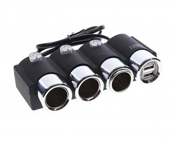 869 р. Разветвитель прикуривателя 3-х гнездовой 12-24V 2USB OLESSON OLESSON no.1508  с доставкой в г. Керчь. Увеличить фотографию 1