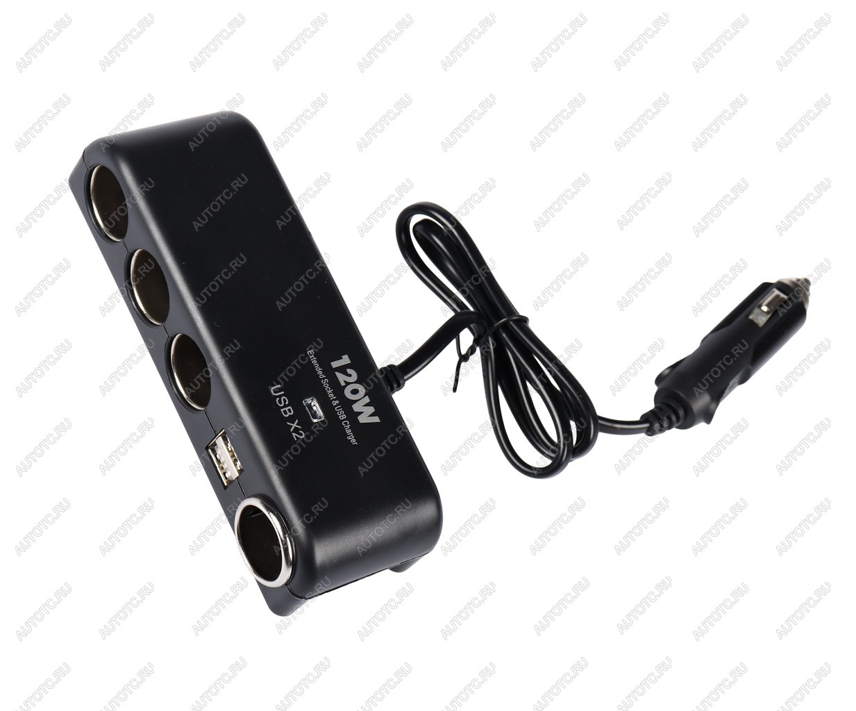 499 р. Разветвитель прикуривателя 4-х гнездовой 12-24V 2USB OLESSON OLESSON no.1525  с доставкой в г. Керчь