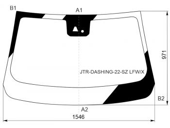 7 999 р. Стекло лобовое (Камера Датчик дождя) Jetour Dashing 22- XYG JTR-DASHING-22-SZ LFW/X  с доставкой в г. Керчь. Увеличить фотографию 1