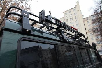 33 999 р. Багажник экспедиционный РИФ для Land Rover Defender 1350x1900 мм  rifdef-roof1900-stop  с доставкой в г. Керчь. Увеличить фотографию 2