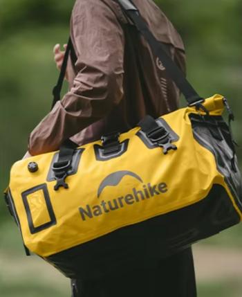 7 669 р. Гермосумка Naturehike 60 л ПВХ (желтая)  cnk2450xb015-60y  с доставкой в г. Керчь. Увеличить фотографию 9