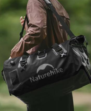 7 649 р. Гермосумка Naturehike 60 л ПВХ (черная)  cnk2450xb015-60b  с доставкой в г. Керчь. Увеличить фотографию 9