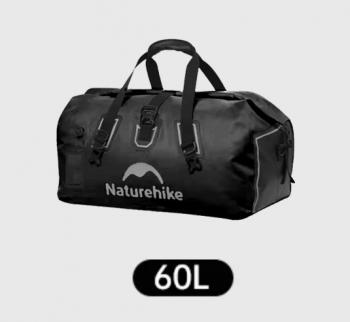 7 649 р. Гермосумка Naturehike 60 л ПВХ (черная)  cnk2450xb015-60b  с доставкой в г. Керчь. Увеличить фотографию 3
