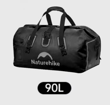 8 309 р. Гермосумка Naturehike 90 л ПВХ (черная)  cnk2450xb015-90b  с доставкой в г. Керчь. Увеличить фотографию 2