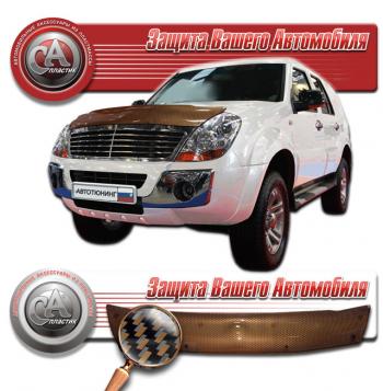 Дефлектор капота CA-Plastiс Derways Aurora (2006-2008) (серия Шелкография карбон медь)