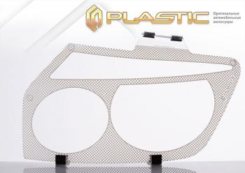 2 159 р. Защита фар CA-Plastic  Honda partner (1996-2005) (серия Шелкография белая)  с доставкой в г. Керчь. Увеличить фотографию 2