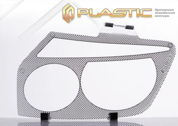 2 159 р. Защита фар CA-Plastic Mitsubishi Mirage Dingo CQ рестайлинг (2002-2025) (серия Шелкография серебро)  с доставкой в г. Керчь. Увеличить фотографию 2