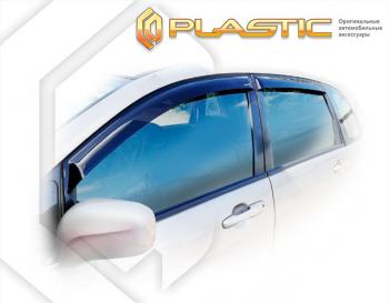 1 899 р. Дефлектора окон CA-Plastic Suzuki Liana хэтчбэк (2001-2007) (серия Classic черный, без хром. молдинга )  с доставкой в г. Керчь. Увеличить фотографию 3