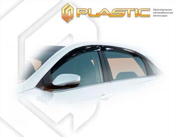 1 899 р. Дефлектора окон CA-Plastic  Hyundai I30 ( FD,  2 GD,  3 PD) (2007-2020) хэтчбек дорестайлинг, дорестайлинг, хэтчбэк 5 дв., рестайлинг, хэтчбэк 5 дв., хэтчбэк (Classic прозрачный)  с доставкой в г. Керчь. Увеличить фотографию 2