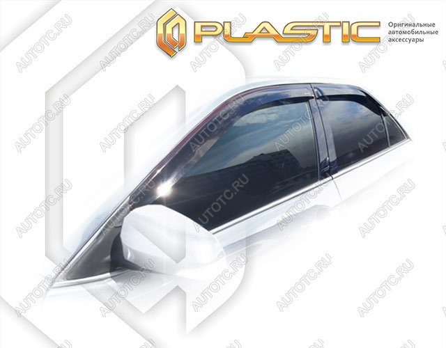 2 079 р.  Дефлектора окон CA-Plastic  Toyota Camry  XV55 (2014-2018) 1-ый рестайлинг, 2-ой рестайлинг (серия Classic  прозрачный, без хром. молдинга )  с доставкой в г. Керчь