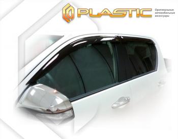2 159 р. Дефлектора окон CA-Plastic Toyota Hilux AN120 дорестайлинг (2016-2020) (Classic  прозрачный)  с доставкой в г. Керчь. Увеличить фотографию 2