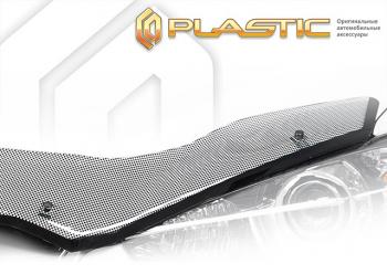  Дефлектор капота CA-Plastic exclusive Hyundai Matrix  1 FC (2008-2010) 2-ой рестайлинг (серия Шелкография черная)