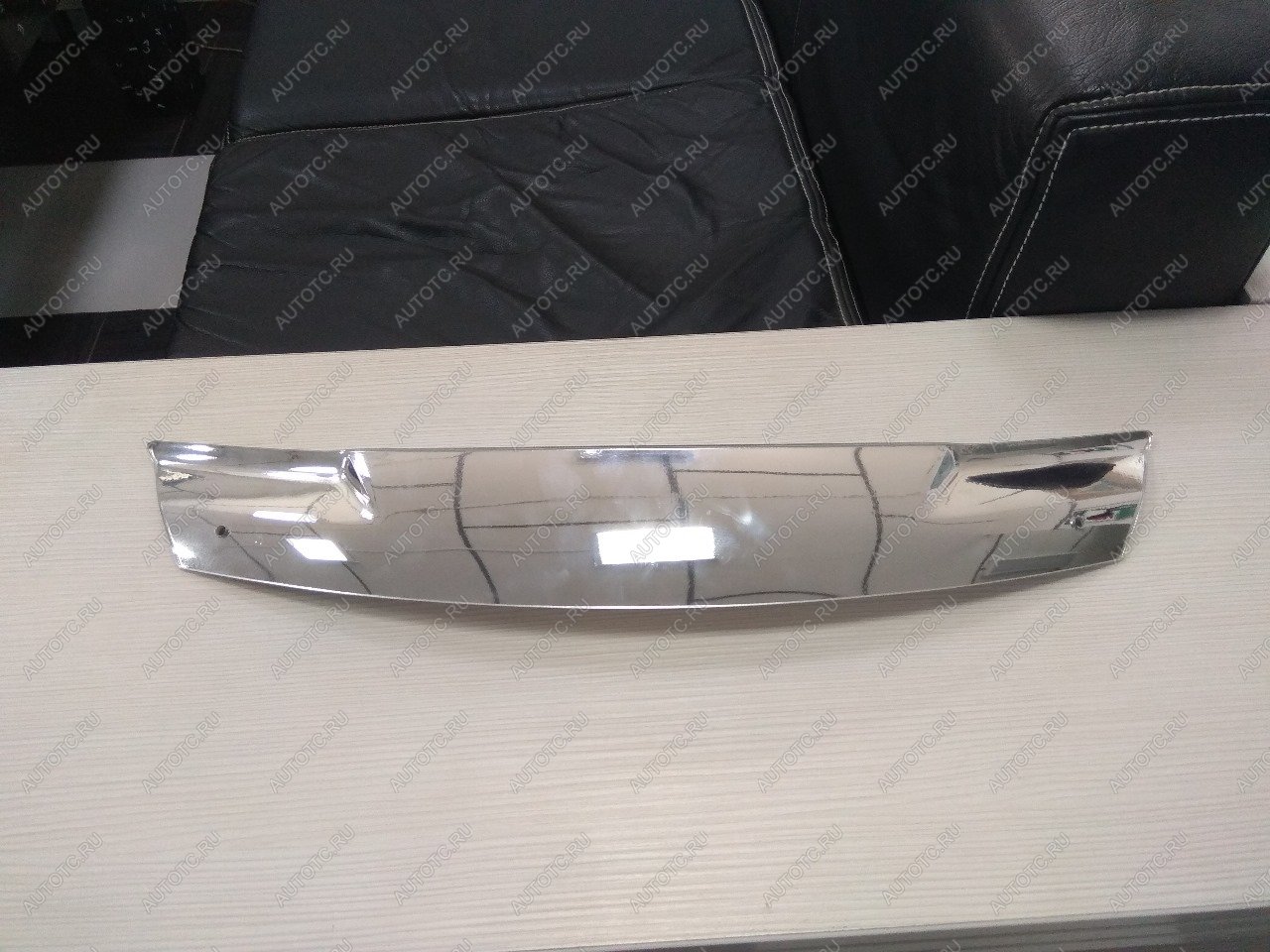 3 289 р. Дефлектор капота CA-Plastiс  Toyota Crown  S170 (1999-2003) седан (серия Хром серебро)  с доставкой в г. Керчь