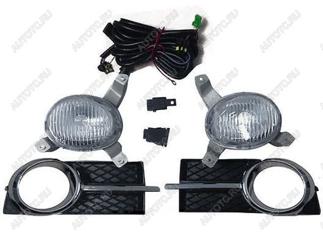 3 899 р. Комплект противотуманных фар (с проводкой, рамкой) BodyParts Chevrolet Aveo T250 седан рестайлинг (2006-2011)  с доставкой в г. Керчь