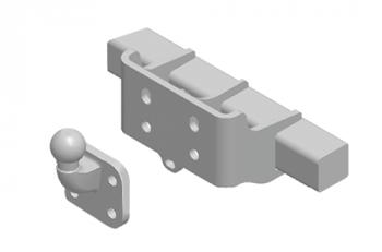 22 599 р. Фаркоп Aragon E5218AG Стальной, тип крюка: G  Nissan Kubistar 2003- Renault Kangoo I 1997-2008  Aragon e5218ag  с доставкой в г. Керчь. Увеличить фотографию 1
