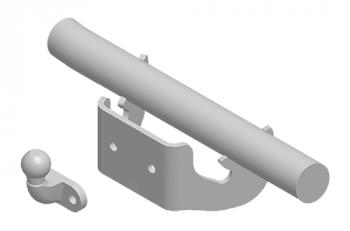  Фаркоп (со сварным фланцевым шаром)(L4) Leader Plus CITROEN Jumpy (2007-2013), Fiat Ducato  250 (2006-2014), Peugeot Boxer  250 (2006-2014) (стальной, шар F (C, F30))