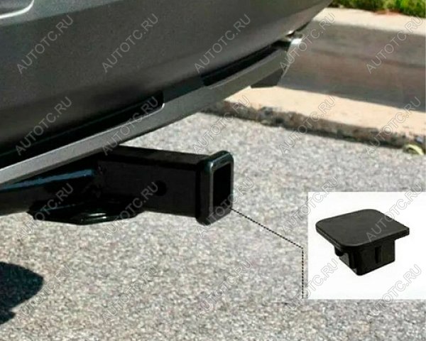 22 599 р. Заглушка для съемного фаркопа РИФ Черный RT 0016 Вставка под квадрат (американский тип) 2x2   РИФ rt 0016  с доставкой в г. Керчь